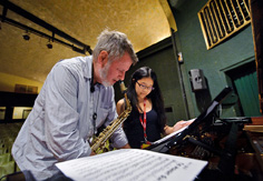 Participants work together at Jazz Port Townsend © 2011 photo by Jim Levitt