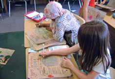 Editing in Room 12 a, Arbor Heights Elementary School, Seattle, Washington, Earth Day © mahlness 2009